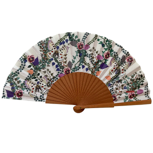 Abanico De Festival Japonés Soporte De Bambú Abanicos De Mano De <span class=keywords><strong>Tela</strong></span> Ventilador De Mano De Año Nuevo Africano Mini Ventilador Portátil Personal Personalizado - Product Image 1