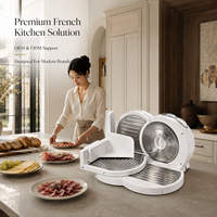 Trancheuse Électrique 150W pour Viande, Jambon, Pain, Fromage et Viandes Congelées – Solutions d'Appareils de Cuisine pour la Découpe