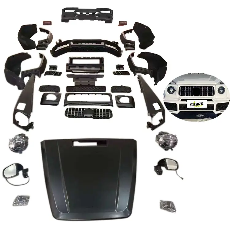 Shark B Style Body Kit For Mercedes Benz G Class W463 Upgrade To 2019 W464 G63 Full Body Kit