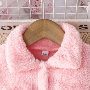 ชุดเดรสขนปุยแขนยาวน่ารักแบบใหม่ ชุดฤดูหนาวปักลายการ์ตูน ชุดเด็กสองชิ้น - Product Image 4