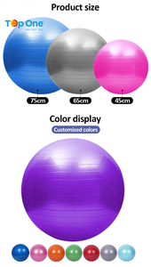 Top One bas prix noir jaune dégradé gymnastique équilibre stabilité doux Durable exercice Pilates Yoga Fitness balle - Product Image 3