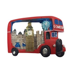 Modern Red <b>London</b> Bus Collage Fridge Magnet Souvenir Souvenir Resin Magnetic <b>Sticker</b> Gift Medium Shape Style - Product Image 1