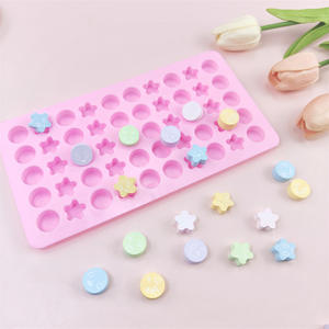 Cetakan silikon untuk bintang lima runcing emoji untuk membuat coklat QQ Candi memanggang DIY es batu penyegelan lilin-alat kue - Product Image 3