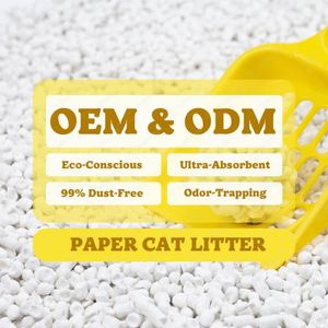 CE MSDS Free Samples Large Wholesale Discounts 100% Natural Highly Absorbent Dust Free <b>Paper</b> <b>Cat</b> <b>Litter</b> - Product Image 1