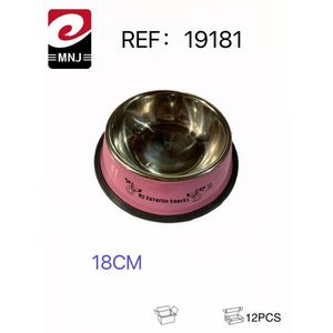 Mnj Dog Feeder 18Cm Stainless Steel Pet Bowl For Dogs And Cats - Product Image 3