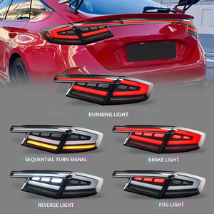 ไฟท้าย LED <span class=keywords><strong>ราคา</strong></span>โรงงาน สำหรับ Honda <span class=keywords><strong>Civic</strong></span> รุ่นที่ 11 สำหรับ <span class=keywords><strong>Hatchback</strong></span> Type-R ปี <span class=keywords><strong>2022</strong></span>+ กันน้ำ IP67 พร้อมไฟเลี้ยวแบบ Sequential - Product Image 4