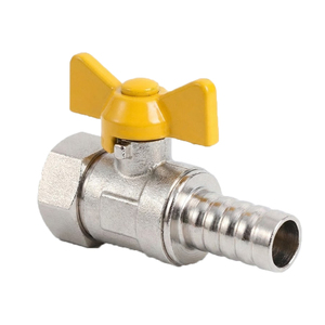 Válvula de seguridad de bola de latón BSP DN NPT con rosca macho/hembra de 1/2'', 3/8'', 2'', 4'' con sellado de PTFE para boquilla de gas y aguja de corte - Product Image 1