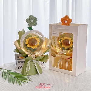 2025 nuevo ramo de lana de punto de girasol terminado de graduación hecho a mano creativo cumpleaños entrada de la escuela secundaria examen Ritual - Product Image 1