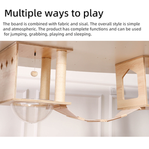 4-teiliges Set Katzenwandmöbel, Modern und Langlebig, zur Einfachen Wand- und Deckenmontage - Product Image 4