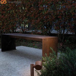 Ensemble table et banc en acier Corten pour jardin extérieur, design industriel rustique moderne, durable, résistant aux intempéries, pour patio, salon, salle à manger - Product Image 6