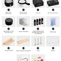 Kit de fabrication de bougies DIY haut de gamme Waxkiss pour adultes, fournitures de fabrication de bougies avec chauffe-cire de soja numérique
