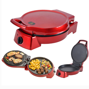 Four à pizza électrique XXL grand format 40 cm x 30 cm avec plaque de cuisson antiadhésive, machine à pain arabe - Product Image 6