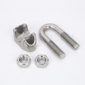 Abrazadera de cable metálica en U de acero inoxidable 304 de 10 mm para la industria general - Product Image 1