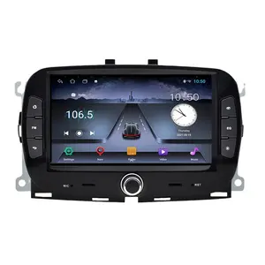 7 pouces Android 13 2 Din Carplay lecteur vidéo de voiture pour Fiat 500 2016 -2019 multimédia GPS Navigation Autoradio unité principale