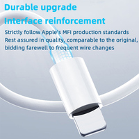 Cable de Datos USB de Carga Rápida de Alta Calidad de 2.4A para Teléfono 14 13 Pro Max 11 X XR XS 8 7 6 6s, Bancos de Energía, Computadoras, con Caja