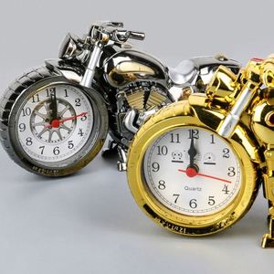 Creative Digital Analog Motorcycle Styling Alarm <b>Clock</b> Elementary School Students Waking Home Decor <b>Bedside</b> Table Desk - Product Image 1