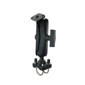 VINmounts แฮนด์จับแบบ Double U-Bolt พร้อมขาจับแบบ Double Ball Mount และแขนขนาดกลาง สำหรับรางขนาดเส้นผ่านศูนย์กลาง 13 ถึง 33 มม. สำหรับรถ ATV/มอเตอร์ไซค์ - Product Image 1