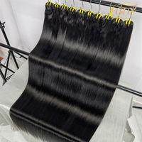 Extensiones de Cabello Humano 100% Natural al por Mayor, Cabello Camboyano Liso, Sin Procesar, Cutícula Virgen Alineada, Extensiones de Cabello Natural Liso