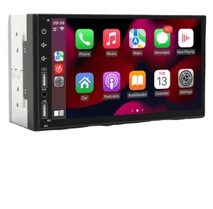 Double Din Car Stereo Compatible with Carplay Android Auto 7inch Full HD Capacitive Touchscreen Car Stereo Double Din Radio