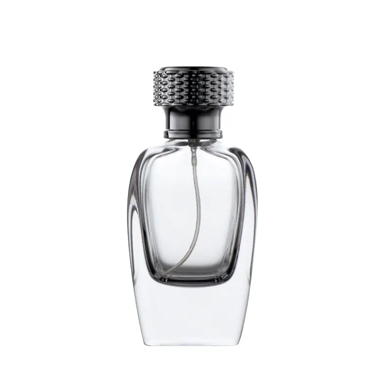 Produk baru botol parfum kaca Crimp kosong mewah mewah 100ml