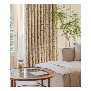 Newest Printed Design Spring and Summer Flower Backdrop Curtains For The Living Room Dining Room