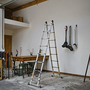 <span class=keywords><strong>Escalera</strong></span> Articulada Multiusos <span class=keywords><strong>de</strong></span> Acero Inoxidable, <span class=keywords><strong>Escalera</strong></span> Telescópica Portátil para Ático en Venta - Product Image 5