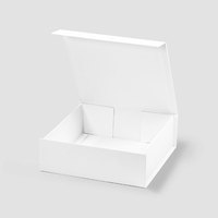Boîte cadeau magnétique blanche en carton RTS avec boîtes magnétiques pour paquet cadeau Boîte cadeau magnétique pliable