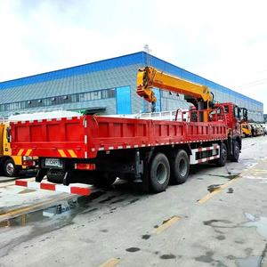 Howo 8X4 Dump Vrachtwagen Gemonteerde Kraan 14 Ton Telescopische Boom Kraan Vrachtwagen Te Koop - Product Image 6