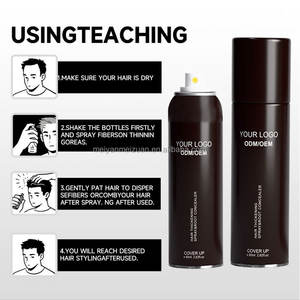Marque privée Logo personnalisé Produit épaississant multicolore pour hommes <span class=keywords><strong>Spray</strong></span> pour la <span class=keywords><strong>retouche</strong></span> instantanée des racines des <span class=keywords><strong>cheveux</strong></span> et des fibres - Product Image 6