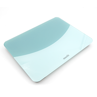Báscula Digital Corporal MOOFIT, Báscula de Baño Ultra Delgada con Pantalla LED, Báscula Electrónica Resistente