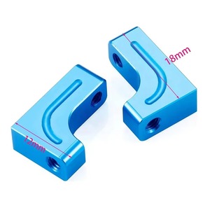 อะลูมิเนียมอัลลอยด์ ซีลิโคนยึดเซอร์โว รุ่น B ผลิตด้วยเครื่อง CNC สำหรับรถ <span class=keywords><strong>Tamiya</strong></span> <span class=keywords><strong>TT02</strong></span> ขนาด 1/10 อะไหล่รถบังคับวิทยุสำหรับเด็กผู้ชาย - Product Image 4