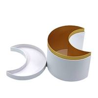 Caja de Regalo Rígida con Forma de Luna Creciente, Personalizable con Logotipo, Tapa y Base de Papel Ecológico para Chocolates y Dulces de Ramadán