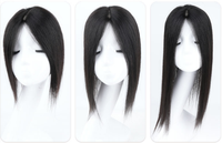 LLBeauty Topper sans couture en cheveux humains vierges chinois, base en soie nouée à la main, densité 110%, cheveux raides, cuir chevelu naturel, fournisseur de premier plan