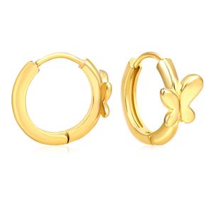 ต่างหูผีเสื้อแบบหนา ดีไซน์ใหม่ สแตนเลสชุบทอง 18K รูปทรงเรขาคณิต สำหรับผู้หญิง - Product Image 6