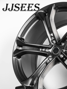 JJSEES Jantes forgées 5x120.65 pour Corvette ZR1 Z06 C6 C7 C8 19 20 21 pouces, jantes légères en alliage concave noir brillant - Product Image 4