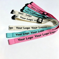 Lanières de cou en polyester personnalisées, polyvalentes, durables, imprimées, avec sérigraphie, options multicolores, flexibles, légères, promotionnelles