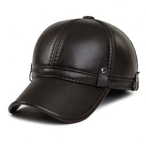 Gorra de Béisbol de Cuero para Hombre, Modelo 2024, Cálida para Invierno, Venta al Por Mayor - Product Image 3