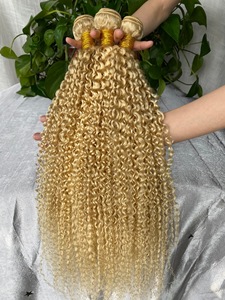 Extensiones de Cabello Humano Virgen Doble Trama, Cabello Crudo, Rubias/Loiras - Product Image 3