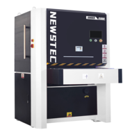 Ponceuse à bande 208V monophasée, polisseuse en acier inoxydable, machine de meulage, ponceuse à bande large automatique avec aspiration