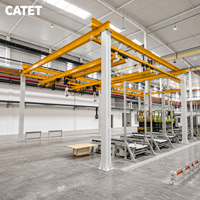 Chariot de levage suspendu modulaire léger KBK pour monorail, capacités multiples de 125 kg à 3000 kg pour la ligne de production