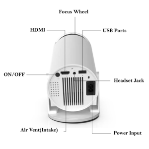 Bonne Réputation P30pro HY300 HY300pro 4K Android 11 Lampe LED 5G Wifi & BT 720P Portable Home <span class=keywords><strong>Cinema</strong></span> & Outdoor Theatre Projector - Product Image 3