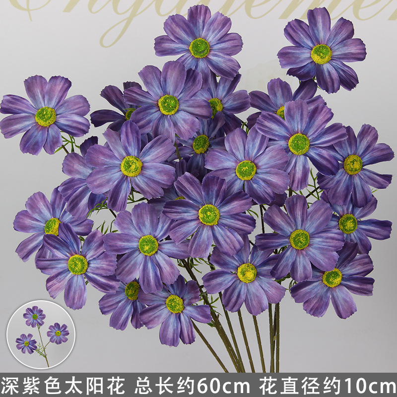 Branche de tournesol violet foncé