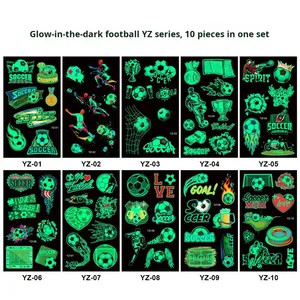 Tatuajes Temporales Brillantes en la Oscuridad para el Evento de Fútbol de Estados Unidos, Canadá y México 2026, Pegatinas Faciales para Fanáticos, Decoración para Fiestas y Eventos Deportivos - Product Image 4