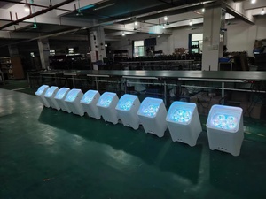 Wireless DMX a batteria 6x18W LED Par per feste di matrimonio secco bianco caldo portatile - Product Image 2