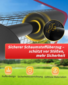 But <span class=keywords><strong>de</strong></span> football pour jardin - Cadre en acier <span class=keywords><strong>de</strong></span> 32 mm et rembourrage EPE, ensemble <span class=keywords><strong>de</strong></span> buts résistant aux intempéries avec filet PE 33 couches et ancre au sol en U - Product Image 3