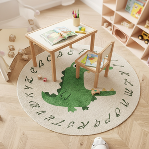 Custom Polyester Printed Round <strong>Kids</strong> Play <strong>Mat</strong> Cute <strong>Kids</strong> <strong>Floor</strong> Cushions for Home Daycare Preschool Kindergarten - Product Image 3