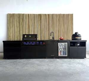 ODM Multi Functional Stainless Steel Outdoor Kitchen with Kamado Grill Moisture Proof Outdoor Kitchen with Carbon <strong>Barbecue</strong> Grill - Product Image 2