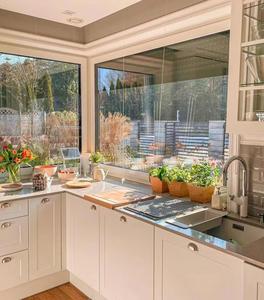 High-quality Cabinet Design Factories Offer clear <b>Coat</b> Frameless Colorful Style High <b>Storage</b> Kitchen Cabinets. - Product Image 3