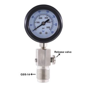 Dive Zylinder <span class=keywords><strong>Tank</strong></span> Inhalt Analysator Druck Überprüfen Gauge 300 Bar Din - Product Image 5