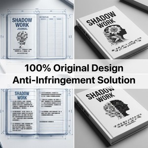 Diario de Trabajo de Sombra con Diseño Original ZS-PC0045 para Principiantes, 124 Páginas, Cuaderno de Ejercicios Guiado para Curación, para Minoristas en Línea - Product Image 5
